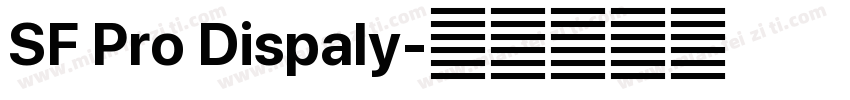 SF Pro Dispaly字体转换